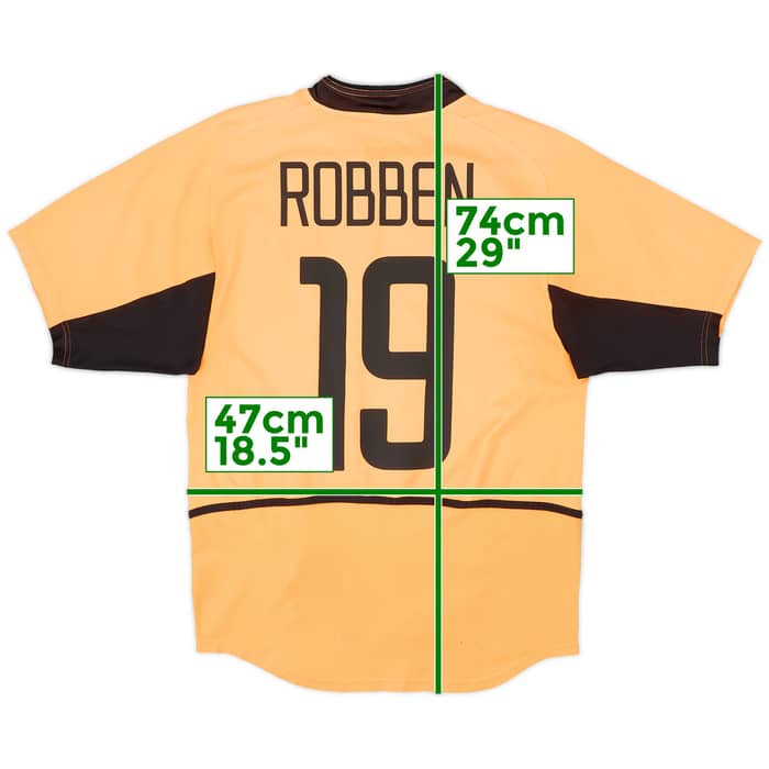 2002-04 Netherlands Home Shirt Robben #19 - 6/10 - (S)