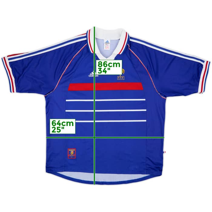 1998-00 France Home Shirt - 7/10 - (XXL)