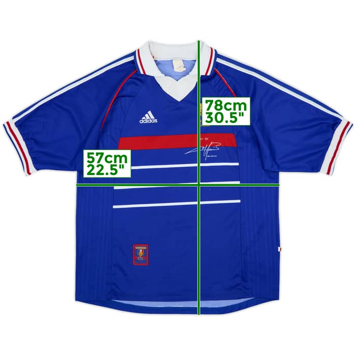 1998-00 France 'Pour Toi Fabien Barthez' Home Shirt - 5/10 - (XL)