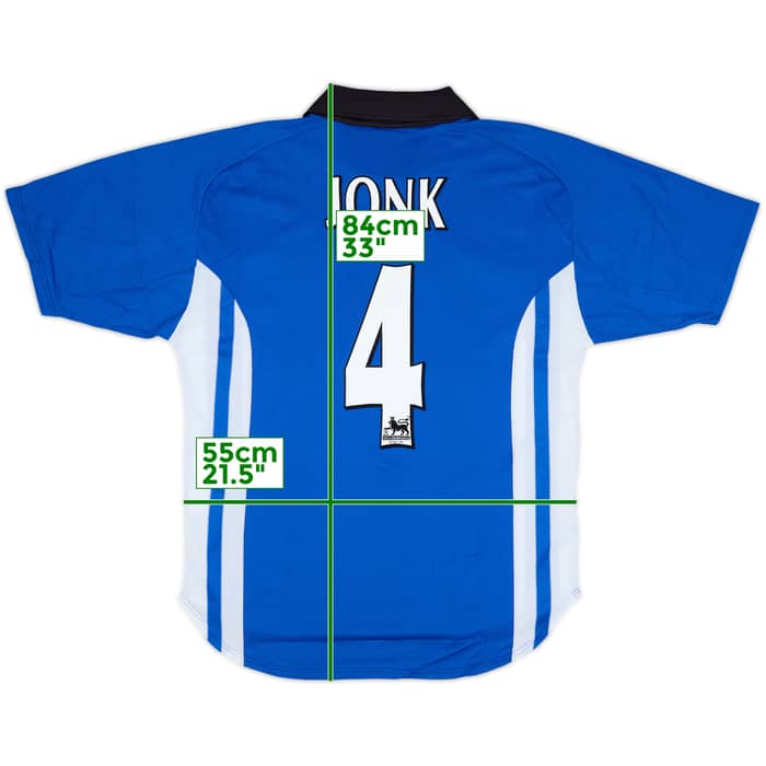 1999-00 Sheffield Wednesday Home Shirt Jonk #4 - 9/10 - (M)