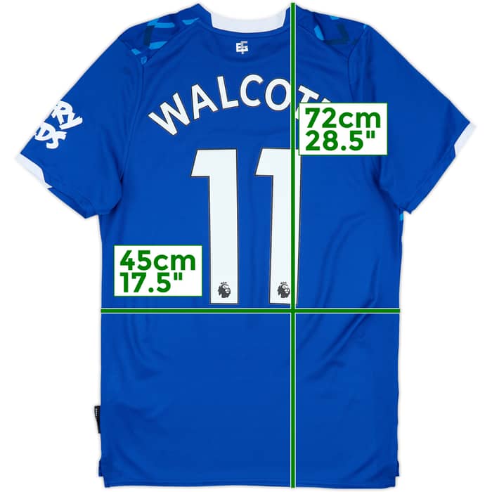 2019-20 Everton Home Shirt Walcott #11 - 9/10 - (S)
