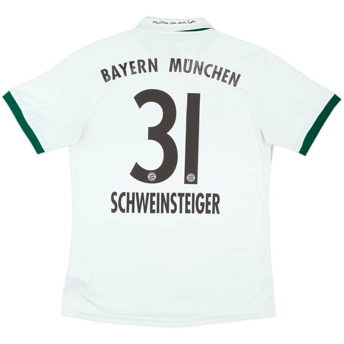 2013-14 Bayern Munich Away Shirt Schweinsteiger #31 - 7/10 - (M)