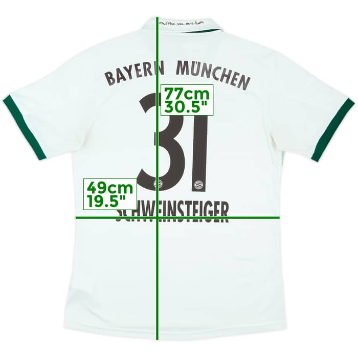 2013-14 Bayern Munich Away Shirt Schweinsteiger #31 - 7/10 - (M)