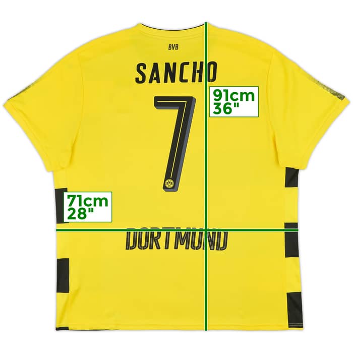 2017-18 Borussia Dortmund Home Shirt Sancho #7 - 8/10 - (3XL)