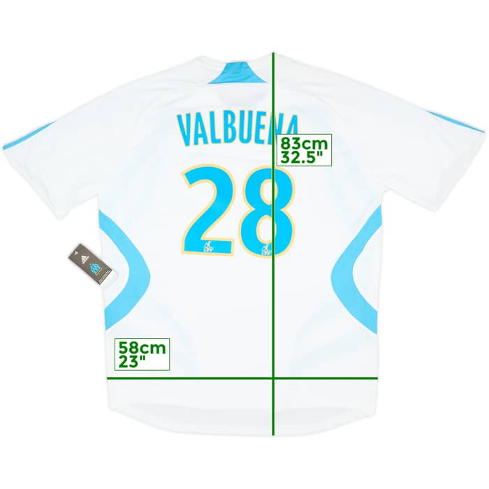 2007-08 Olympique Marseille Home Shirt Valbuena #28 (XL)
