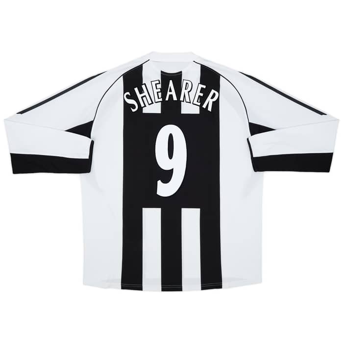 2005-07 Newcastle Home L/S Shirt Shearer #9 - 10/10 - (L)
