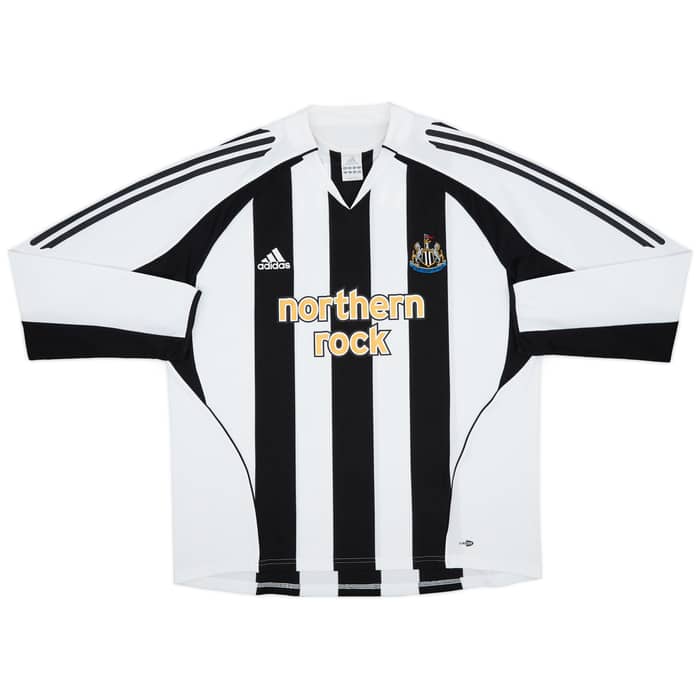 2005-07 Newcastle Home L/S Shirt Shearer #9 - 10/10 - (L)