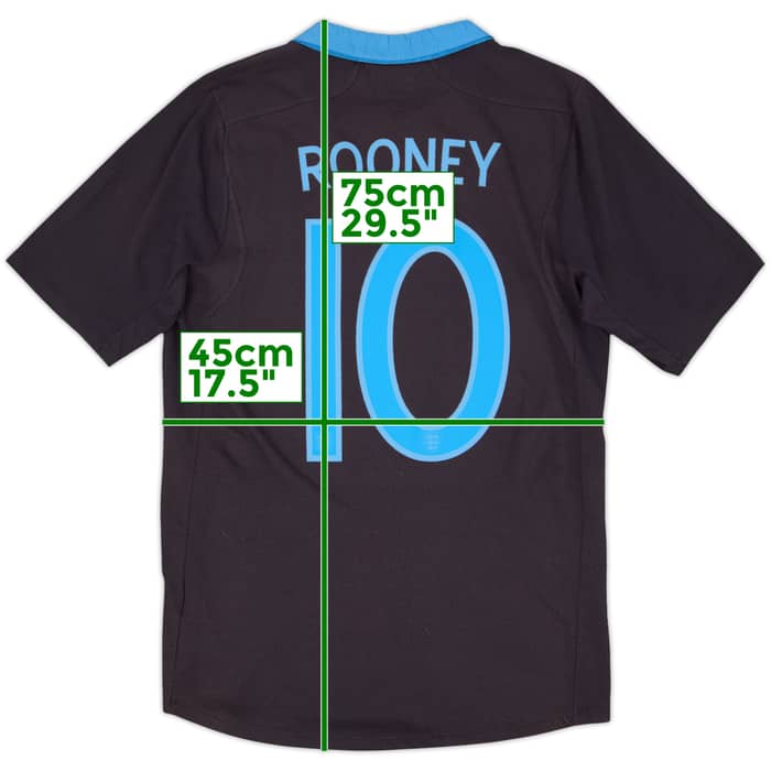 2011-12 England Away Shirt Rooney #10 - 8/10 - (M)