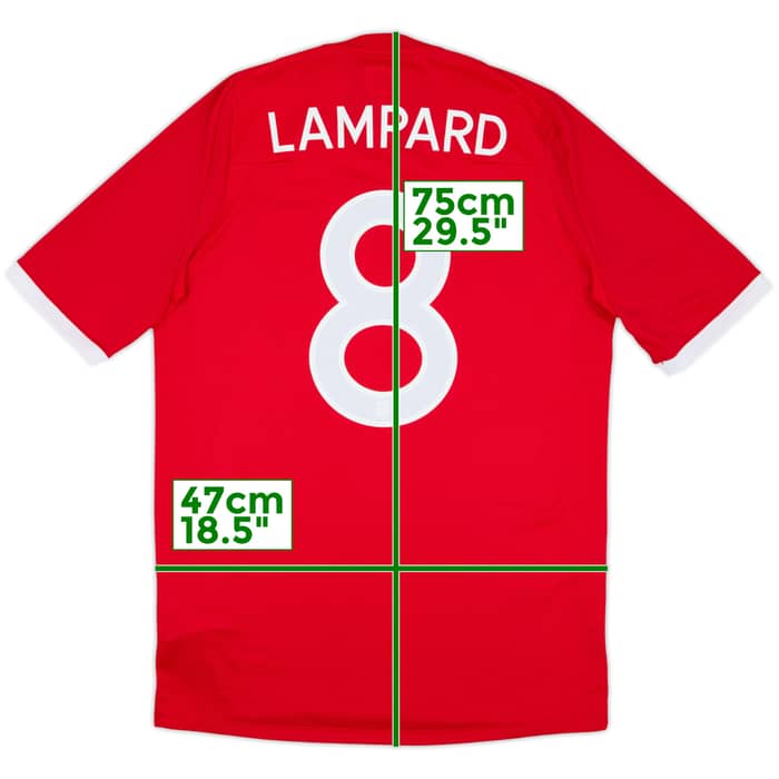 2010-11 England Away Shirt Lampard #8 - 10/10 - (M)