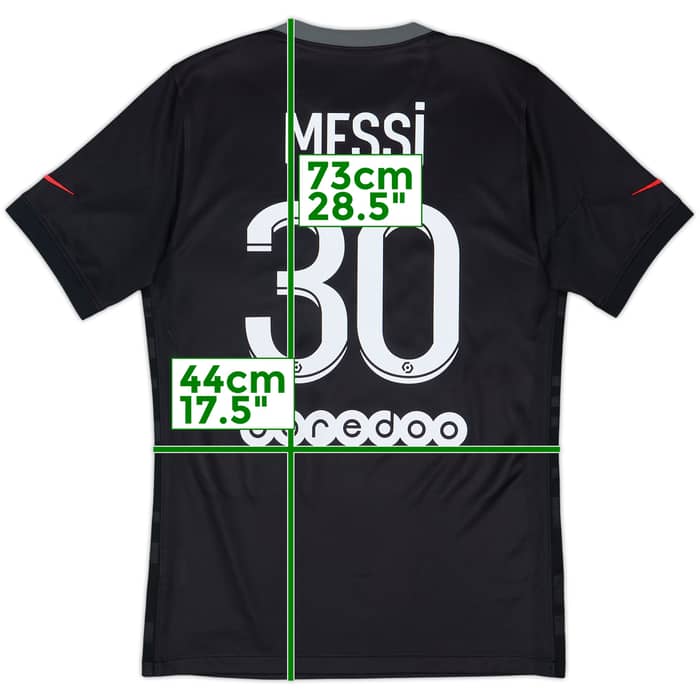 2021-22 Paris Saint-Germain Third Shirt Messi #30 - 8/10 - (S)
