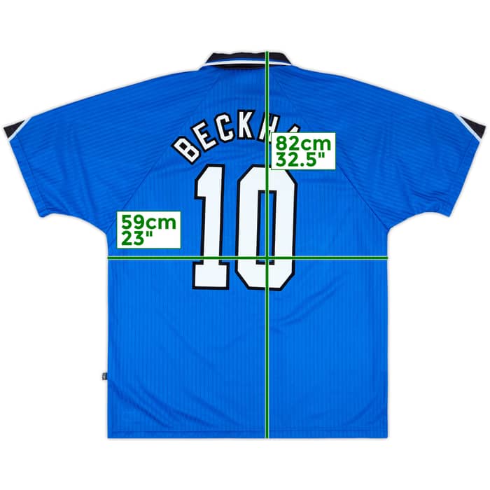 1996-98 Manchester United Third Shirt Beckham #10 - 9/10 - (XL)