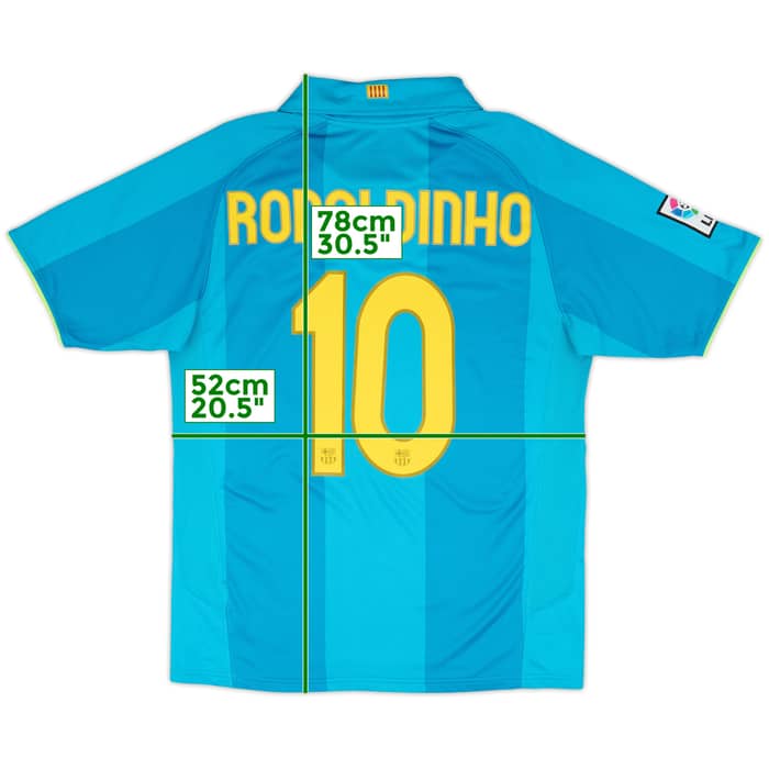 2007-09 Barcelona Away Shirt and Shorts Ronaldinho #10 - 9/10 - (M)