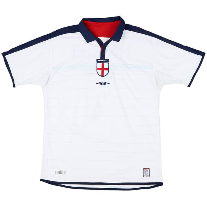 2003-05 England Home Shirt Beckham #7 - 5/10 - (L)