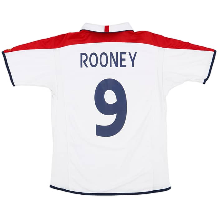 2003-05 England Home Shirt Rooney #9 - 8/10 - (M)
