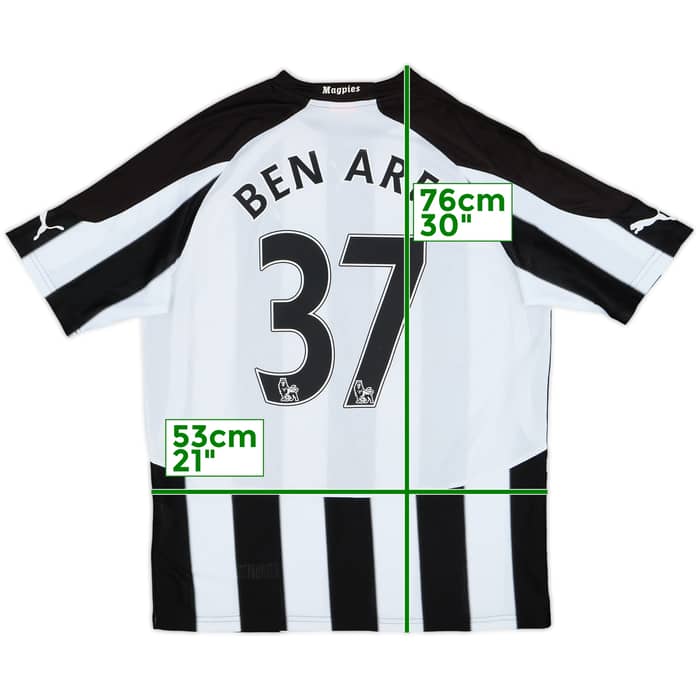2010-11 Newcastle Home Shirt Ben Arfa #37 - 8/10 - (M)