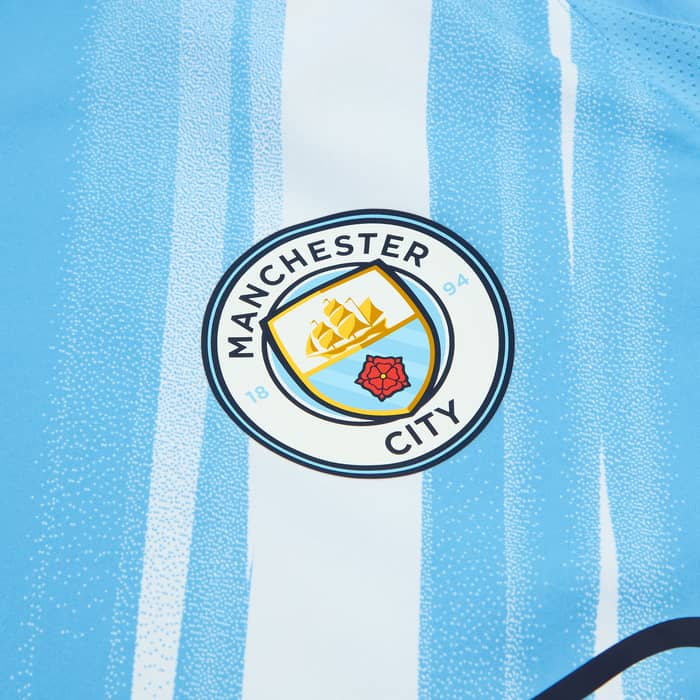 2025-26 Manchester City Authentic Home L/S Shirt Haaland #9