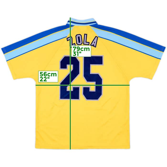 1996-97 Chelsea Away Shirt Zola #25 - 8/10 - (L)