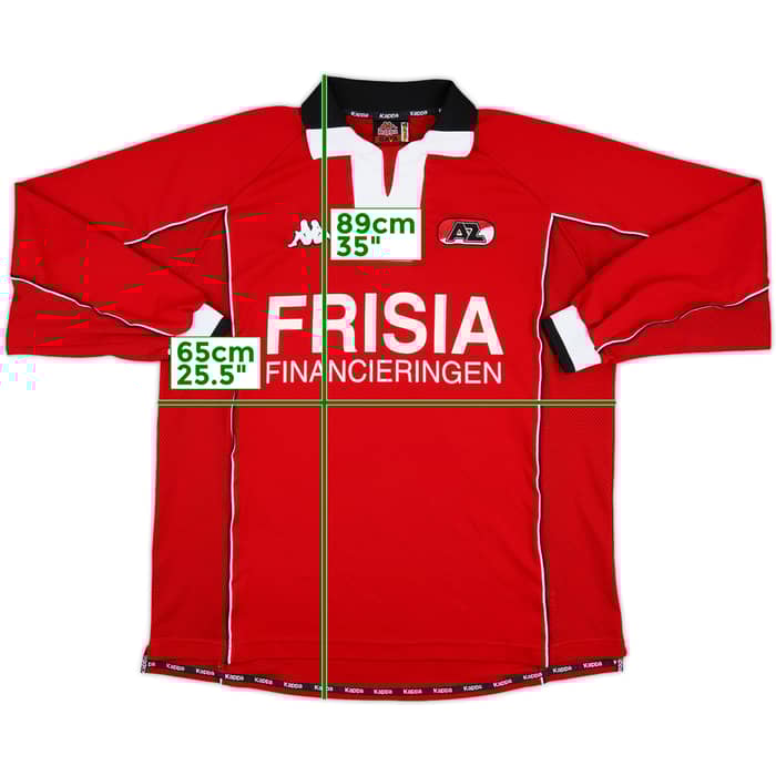 1998-99 AZ Alkmaar Match Issue Home L/S Shirt #5