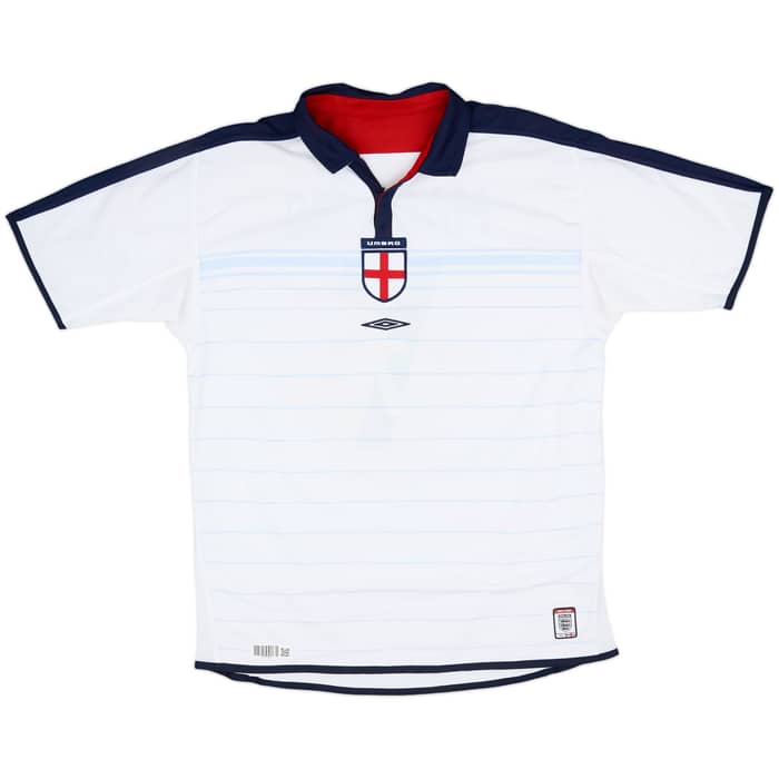 2003-05 England Home Shirt Beckham #7 - 5/10 - (L)