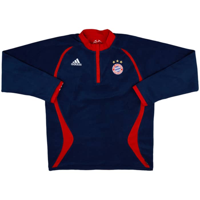 2006-07 Bayern Munich adidas Reversible 1/4 Zip Sweat Top - 10/10 - (L)