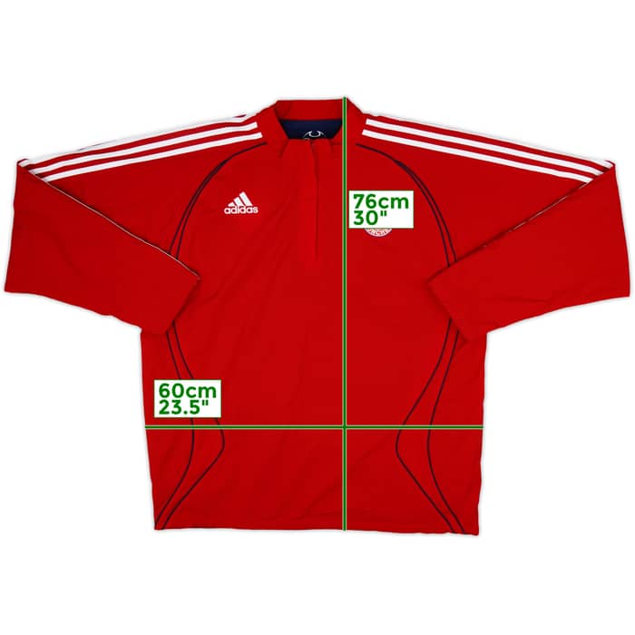 2006-07 Bayern Munich adidas Reversible 1/4 Zip Sweat Top - 10/10 - (L)