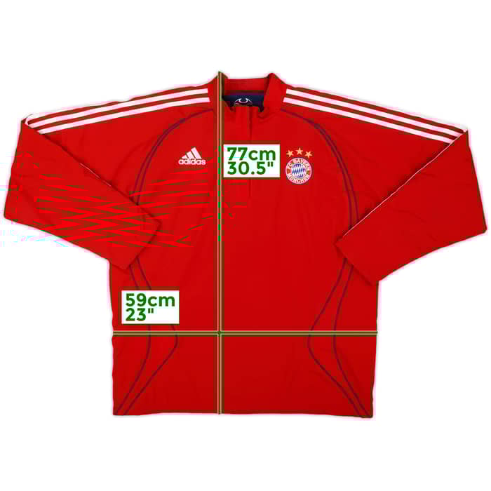 2006-07 Bayern Munich adidas 1/4 Zip Reversible Fleece Top - 9/10 - (M/L)