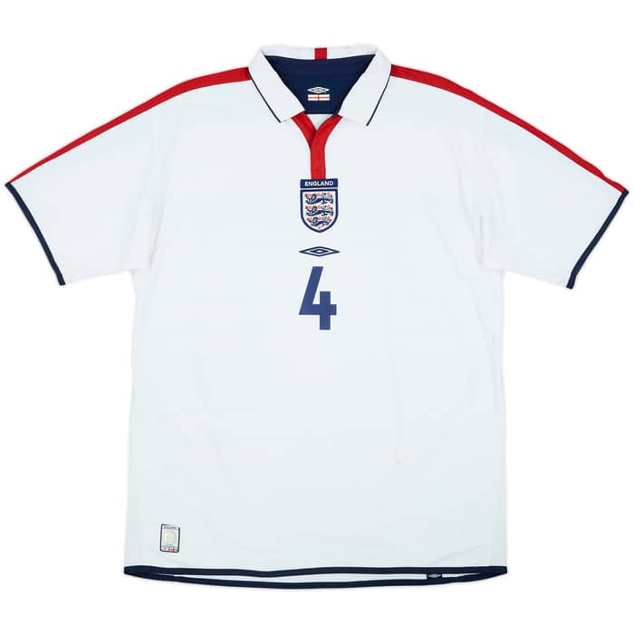 2003-05 England Home Shirt Gerrard #4 - 6/10 - (XL)