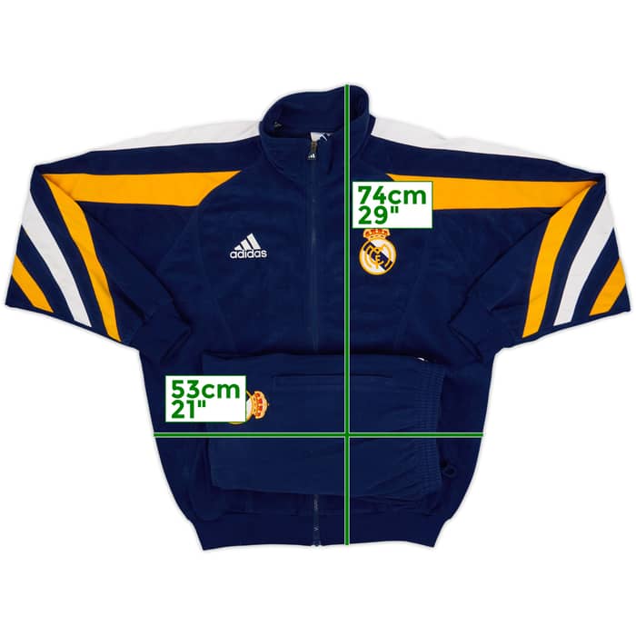 1998-99 Real Madrid adidas Tracksuit - 8/10 - (S)