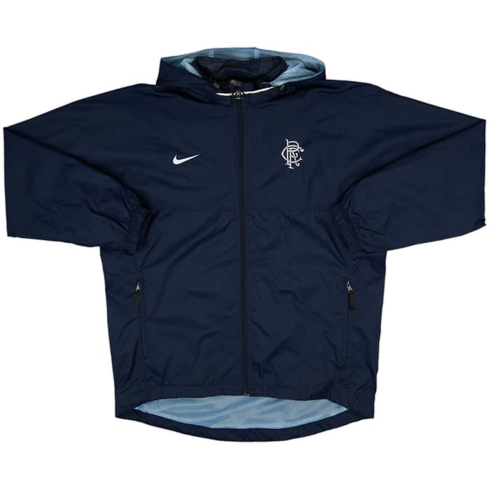 1999-00 Rangers Nike Hooded Rain Jacket - 9/10 - (M)