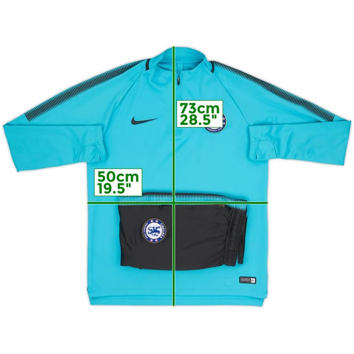 2017-18 Chelsea Nike 1/4 Zip Tracksuit - 6/10 - (M)