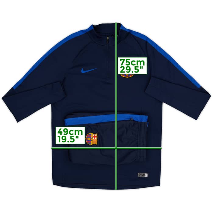 2016-17 Barcelona Nike 1/4 Zip Tracksuit - 6/10 - (M)