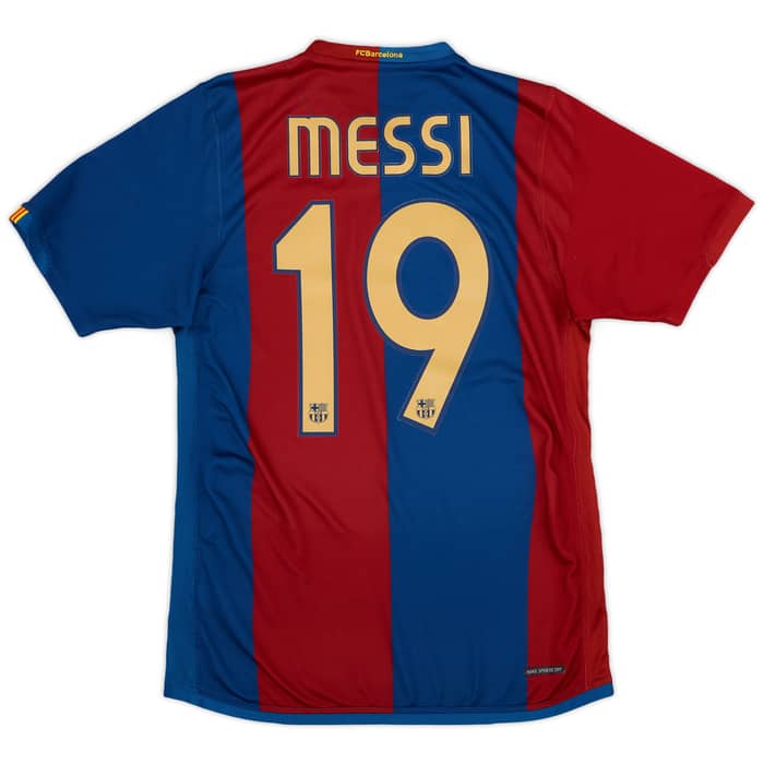 2006-07 Barcelona Home Shirt Messi #19 - 8/10 - (S)