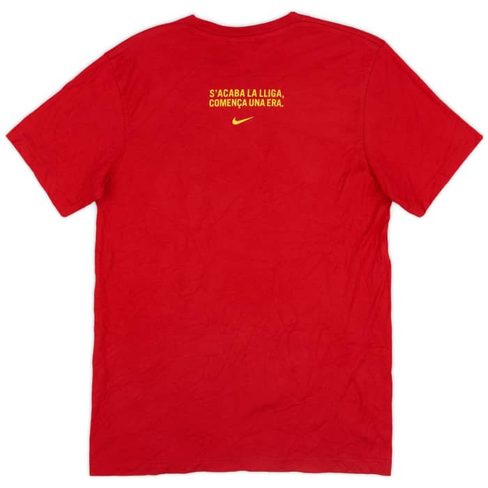 2004-05 Barcelona Nike 'Champions' Cotton Tee - 8/10 - (M)