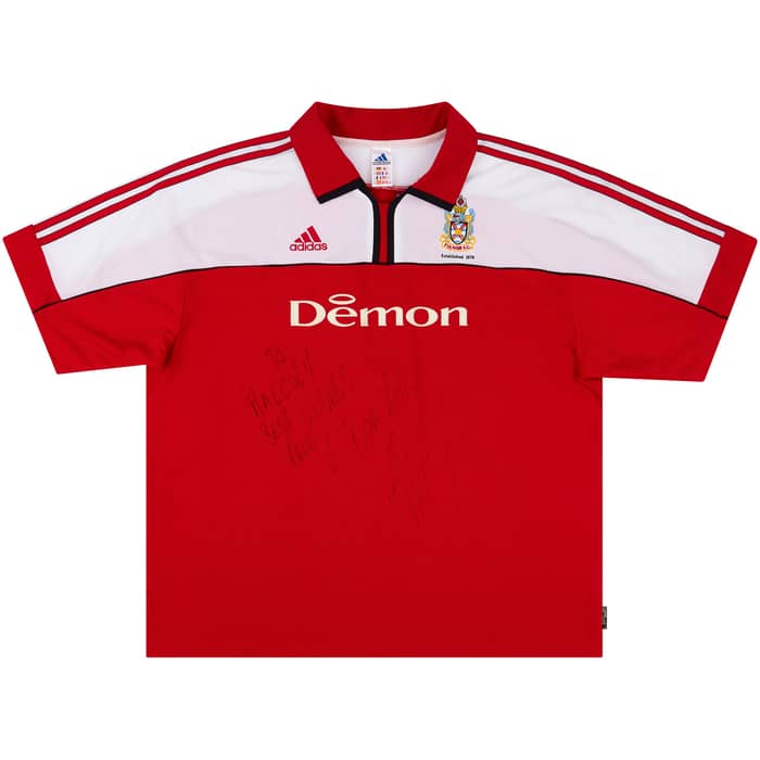2000-01 Fulham Match Issue Signed Away Shirt #9 (Boa Morte)