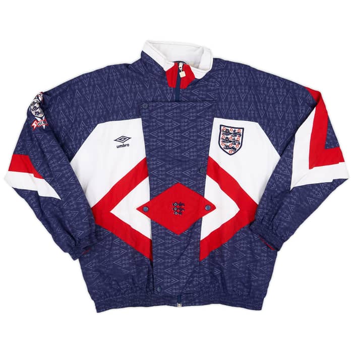1990-92 England Umbro Track Jacket - 9/10 - (XL)