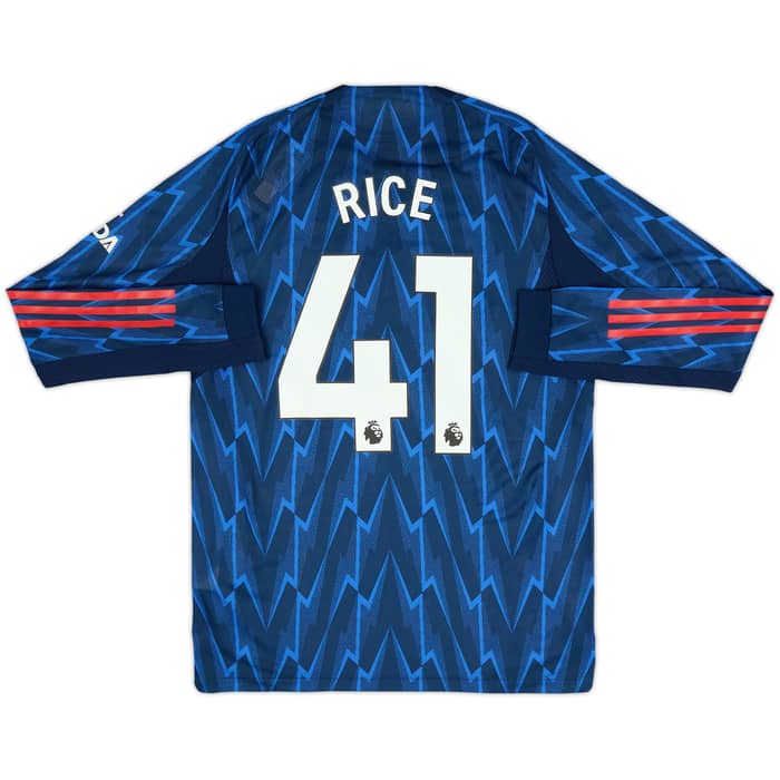 2025-26 Arsenal Authentic Away L/S Shirt Rice #41