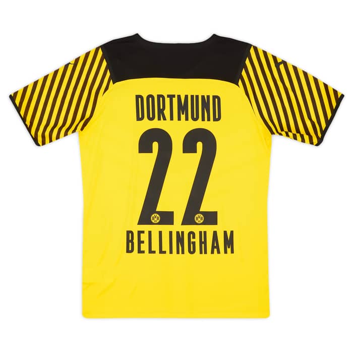 2021-22 Borussia Dortmund Player Issue Home Shirt Bellingham #22