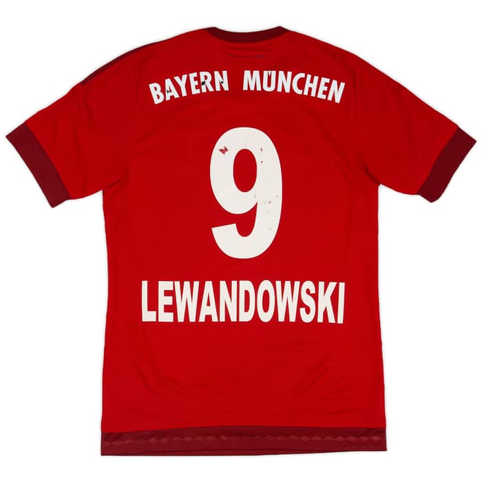 2015-16 Bayern Munich Home Shirt Lewandowski #9 - 5/10 - (S)
