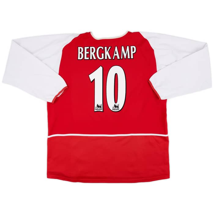 2002-04 Arsenal Home L/S Shirt Bergkamp #10 - 9/10 - (3XL)