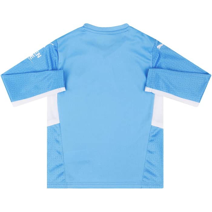 2021-22 Manchester City Home L/S Shirt (S.Kids)