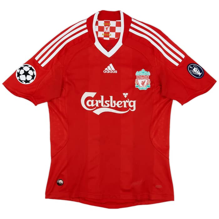 2008-10 Liverpool Home Shirt Gerrard #8 - 6/10 - (S)