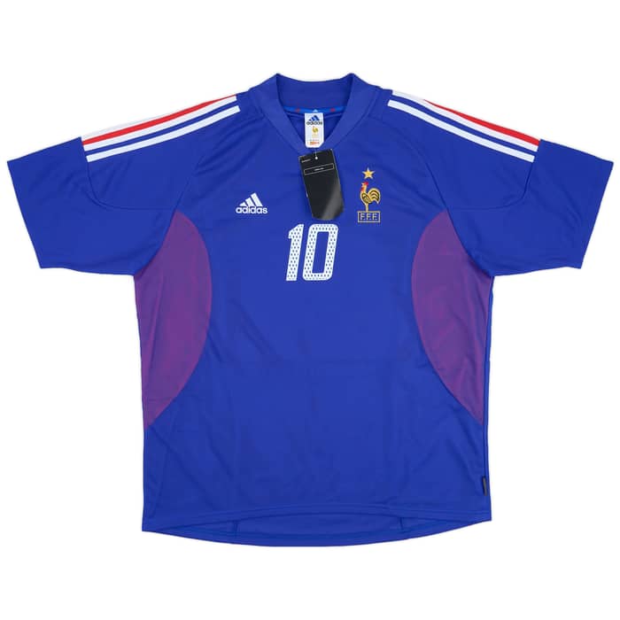 2002-04 France Home Shirt Zidane #10 (XL)