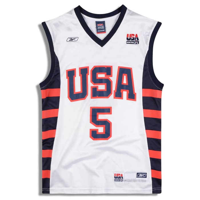 2004 USA Kidd #5 Reebok Jersey (Home) XL