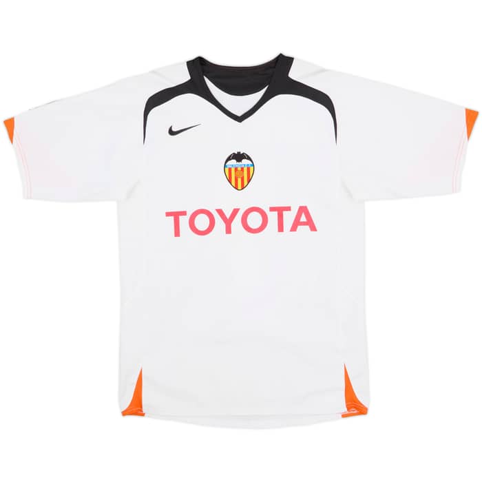 2005-06 Valencia Home Shirt David Villa #7 - 8/10 - (S)