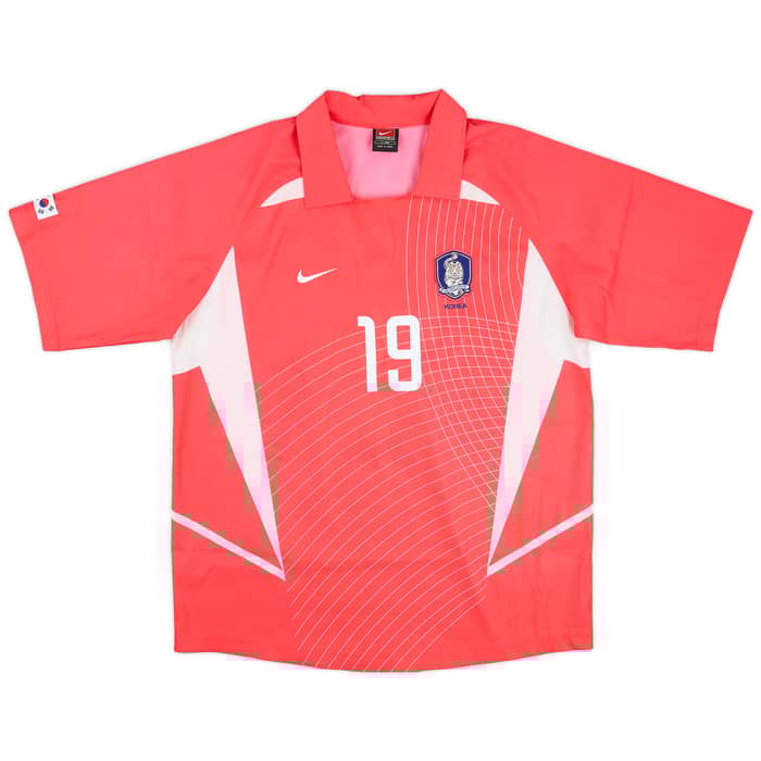 2002-03 South Korea Home Shirt J.H.Ahn #19 - 9/10 - (L)