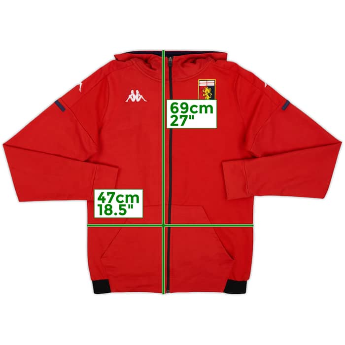 2020-21 Genoa Kappa Hooded Track Jacket - 8/10 - (M)
