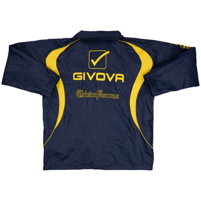 2009-10 Chievo Verona Givova Hooded Rain Jacket - 8/10 - (M)