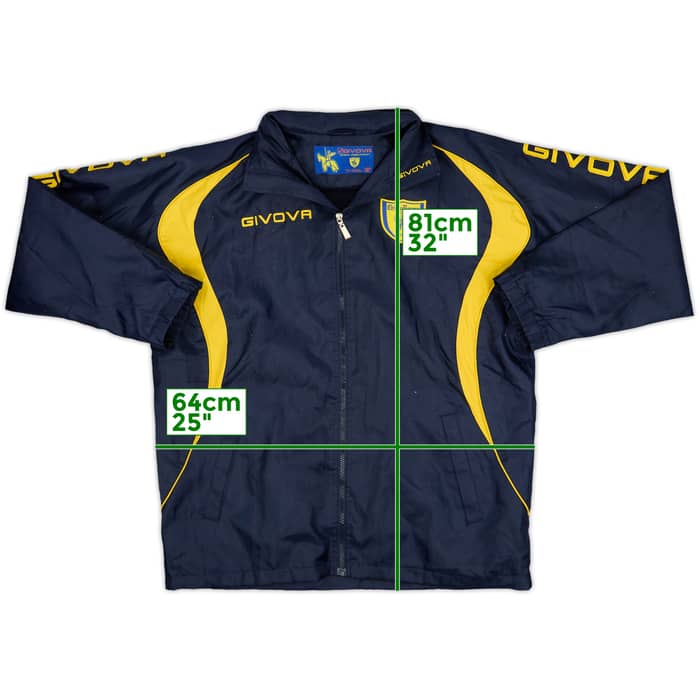 2009-10 Chievo Verona Givova Hooded Rain Jacket - 8/10 - (M)
