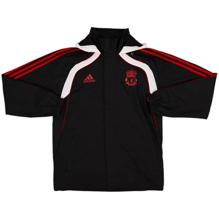 2010-11 Liverpool adidas Hooded Rain Coat - 9/10 - (M)