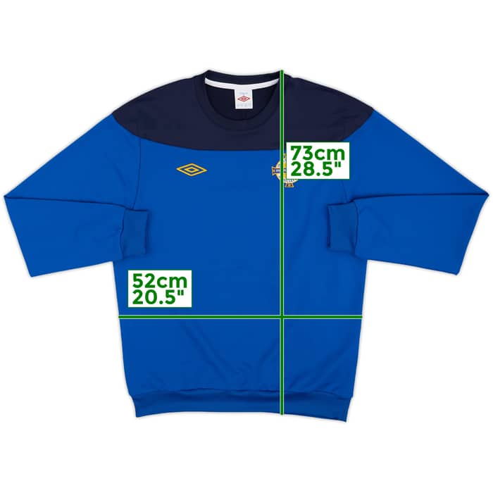 2010-12 Northern Ireland Umbro Sweat Top - 8/10 - (L)